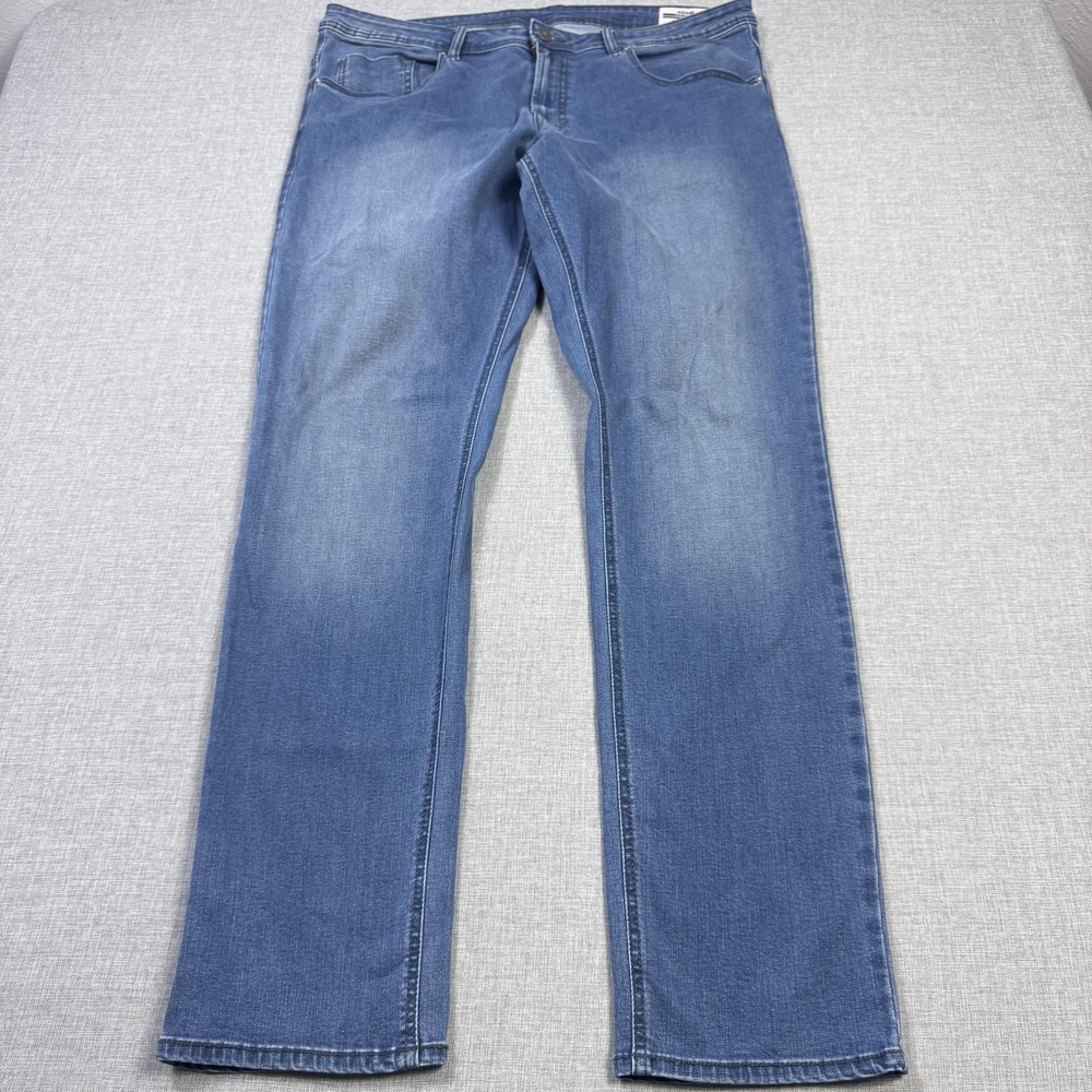 Buffalo David Bitton Jeans Mens 38x34 ADAM Slim Stretch Blue Medium Wash Denim